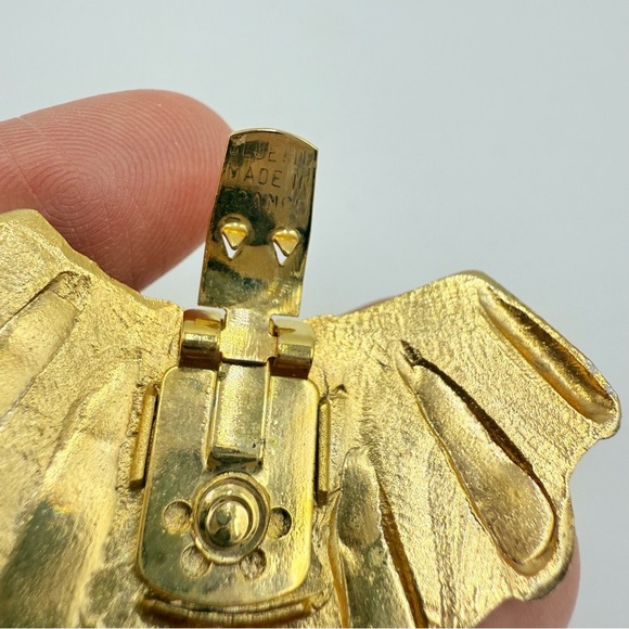 Vintage Bluette Art Deco Enamel Shoe Clips Made in France - Picture 5 of 8